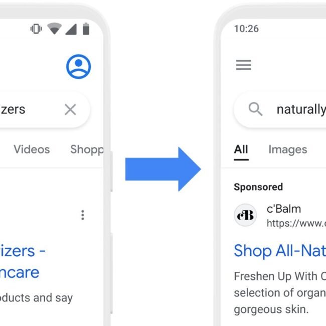 Google Ads antraštė