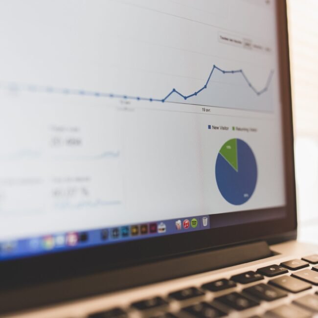 Laptop showing SEO work