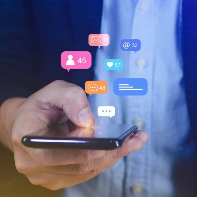 Telefonas, daug pranešimų