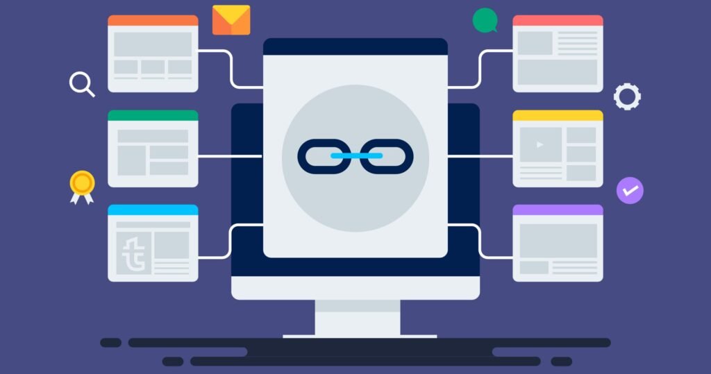 Atgalinių nuorodų iliustracija