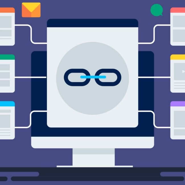 Atgalinių nuorodų iliustracija